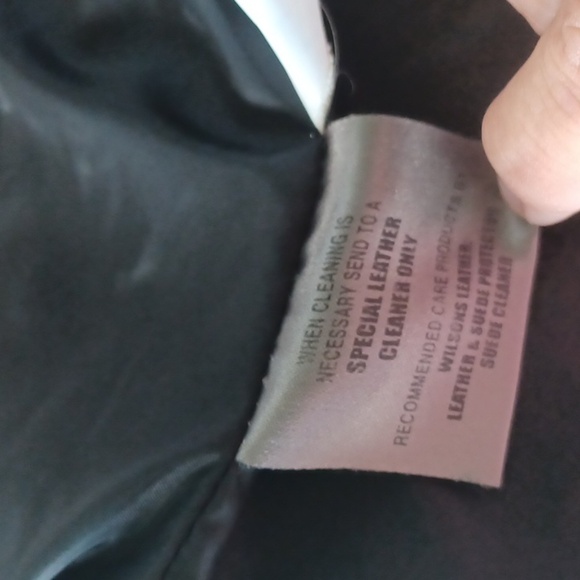 Wilsons Maxima BLACK LEATHER JACKET, cowgirl look, snap closure - Picture 7 of 8